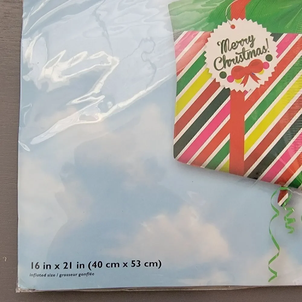 Ultra Shape Christmas Present Foil Balloon.